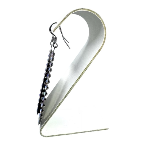 Wild Child Teardrop Bling Earrings Metal Tiger Leopard Print - Picture 2 of 2